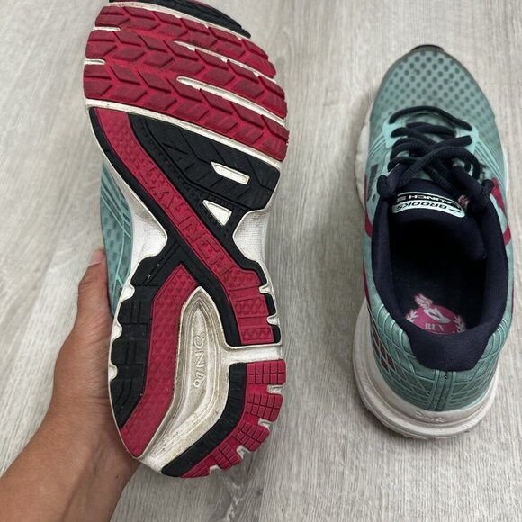 Brooks Launch 3 Shoes Womens Size 9 Teal Pink‎ Running Sneakers Athletic Walking - Picture 11 of 12
